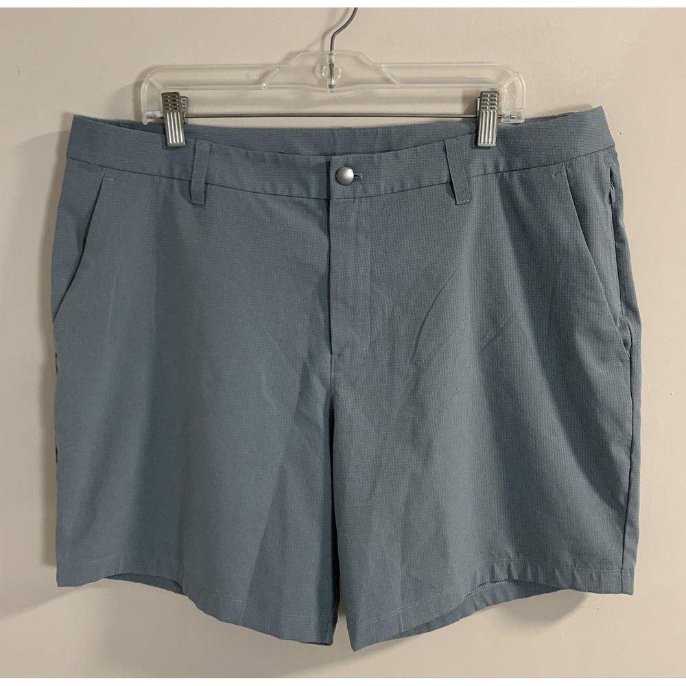 Lululemon Commission Shorts Men's 38 Gray Ventlight Preppy Stretch Woven Golf